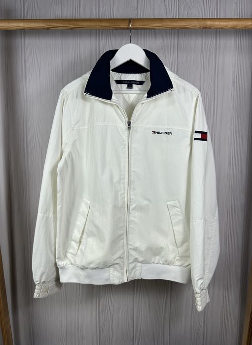 Tommy Hilfiger Nylon куртка вітровка в білому кольорі Оригінал S
