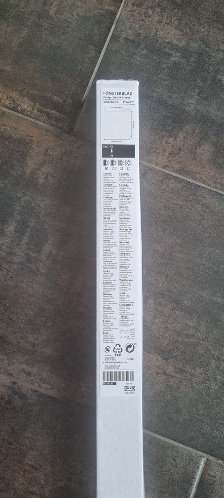 Estore de correr opaco, branco, 120x155 cm FÖNSTERBLAD Ikea
Estore de