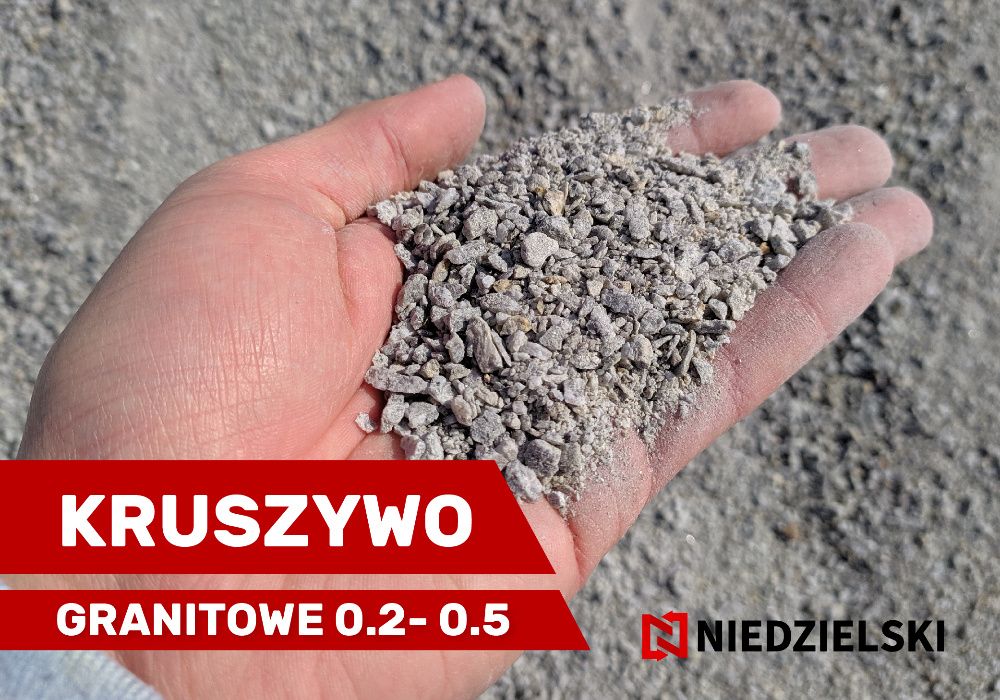 Kruszywo granitowe- piasek granitowy 0.2 - 0.5 TRANSPORT