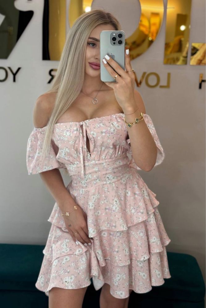 Рожевий сарафан сукня Lior , S