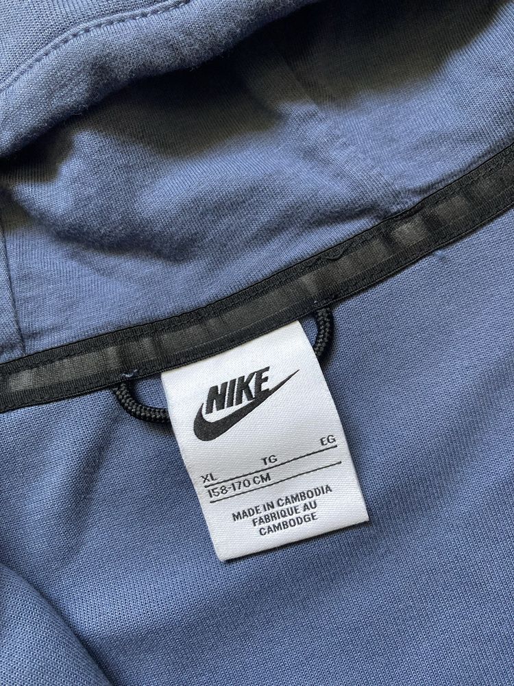Кофта Nike Tech Fleece NSW «Diffused Blue» Zip Hoodie Нові Колекції