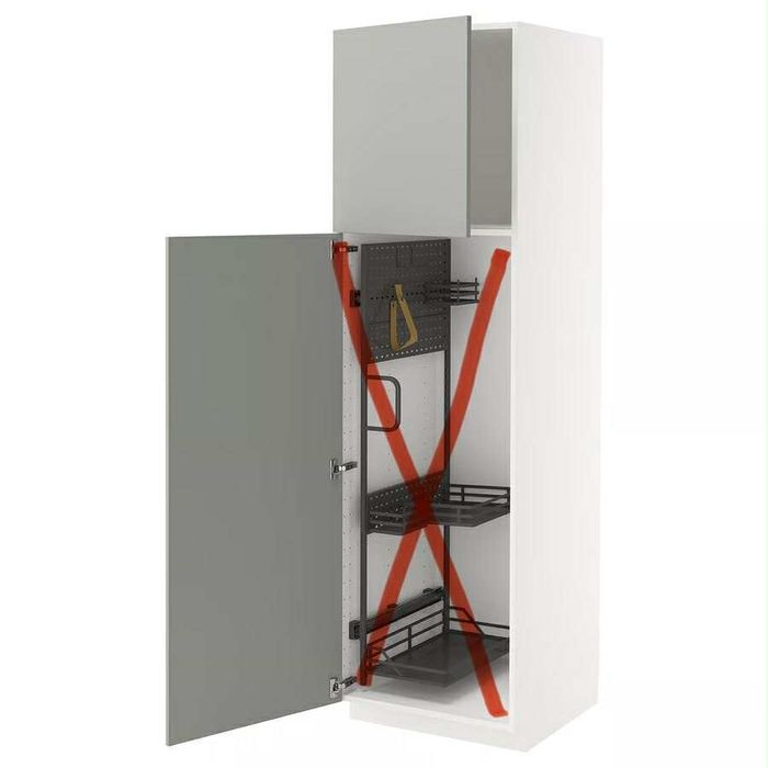 NOWA szafa gospodarcza IKEA seria Metod 220cm OKAZJA