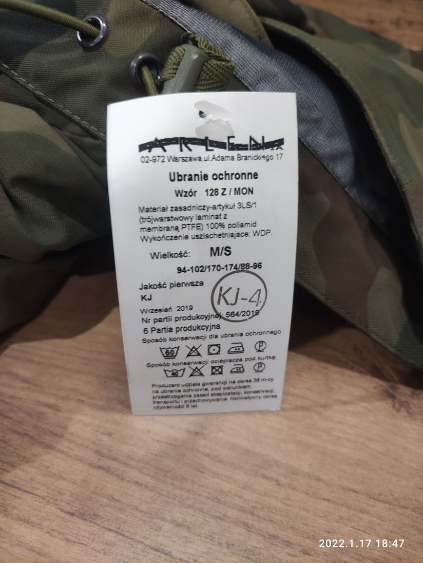 Gore-Tex  Ubranie ochronne komplet kurtka + spodnie M/S