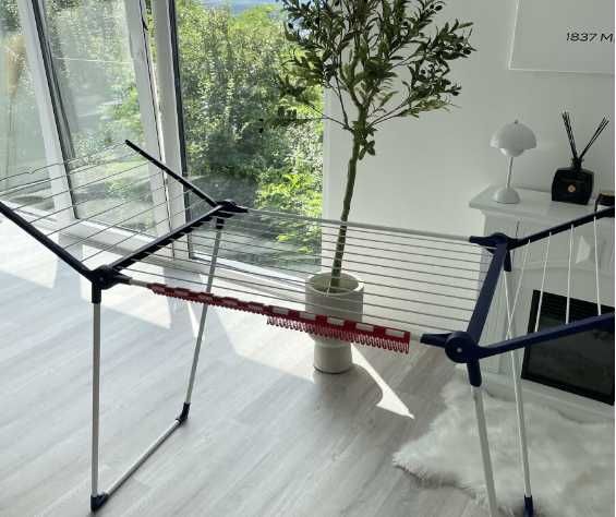 Сушка для білизни з колесиками, підлогова сушарка Leifheit Pegasus 200