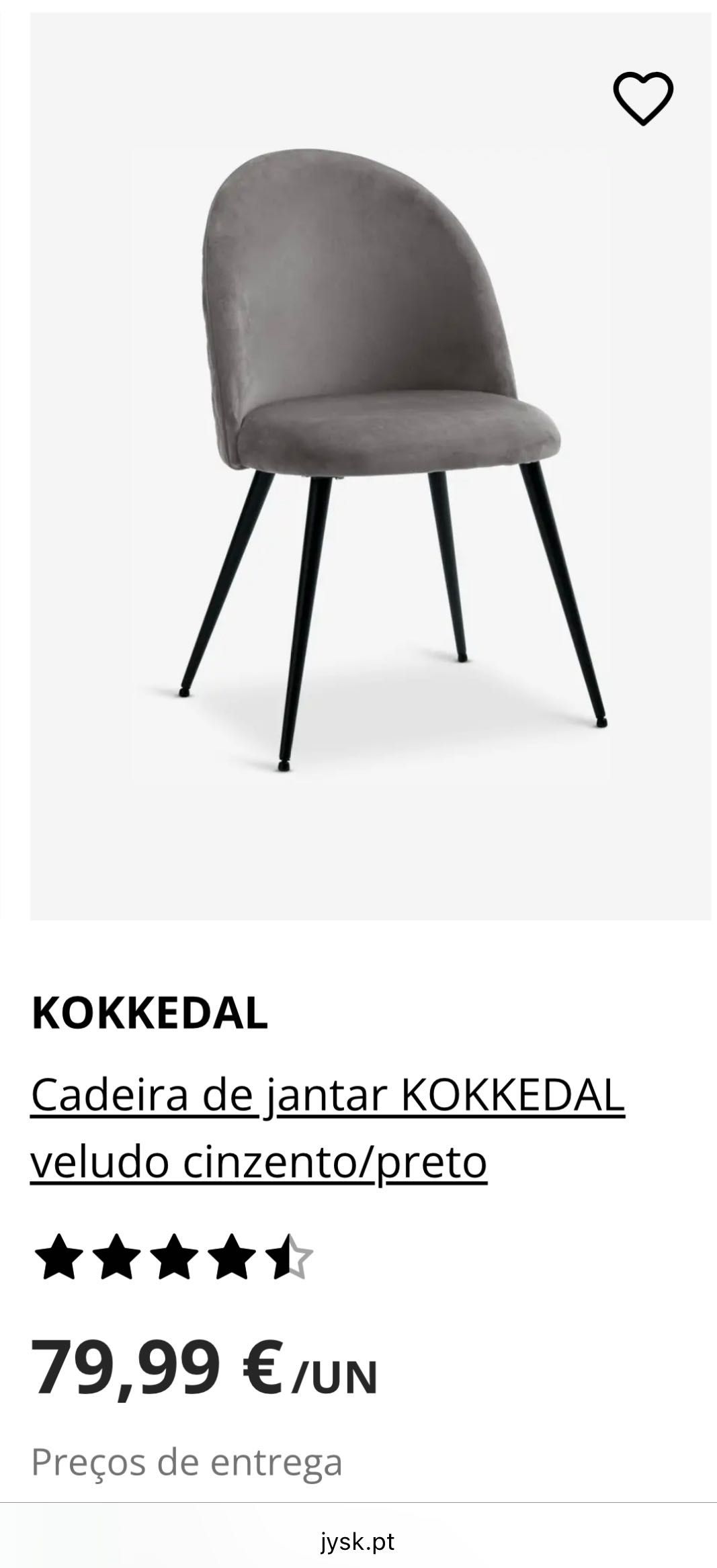6 Cadeiras para mesa de Jantar
