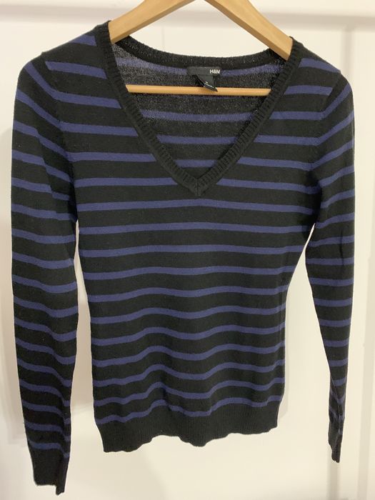 Sweter damski w paski H&M S