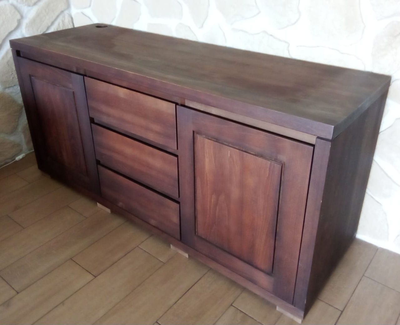 Komplet mebli drewnianych