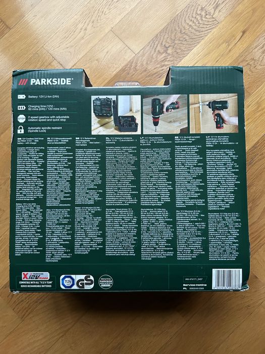 Wiertarko-wkrętarka PARKSIDE 12V