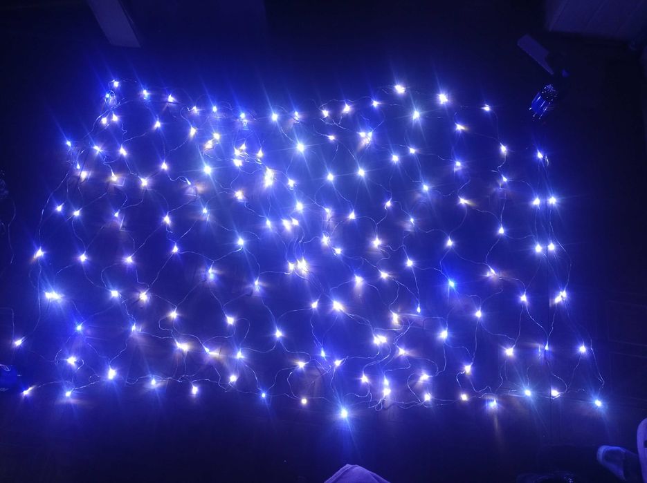 Kurtyna swietla swiateczna.