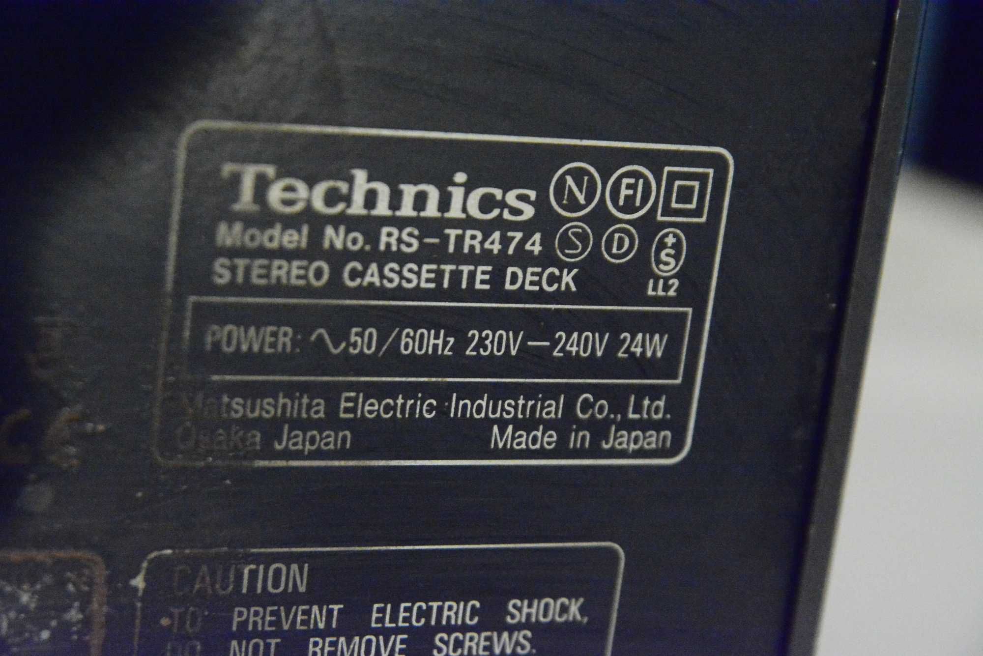 Technics dwukasetowy magnetofon made in Japan
