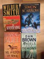 книги англійською Gladiator, Dan Brown, J.Auel, та детективи