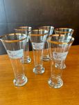 Conjunto de copos de cerveja antigos