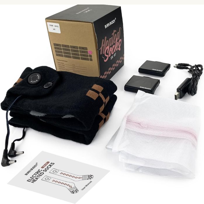 Inteligentne Skarpety Grzewcze Aplikacja Elektryczne 3000mAh Unisex L