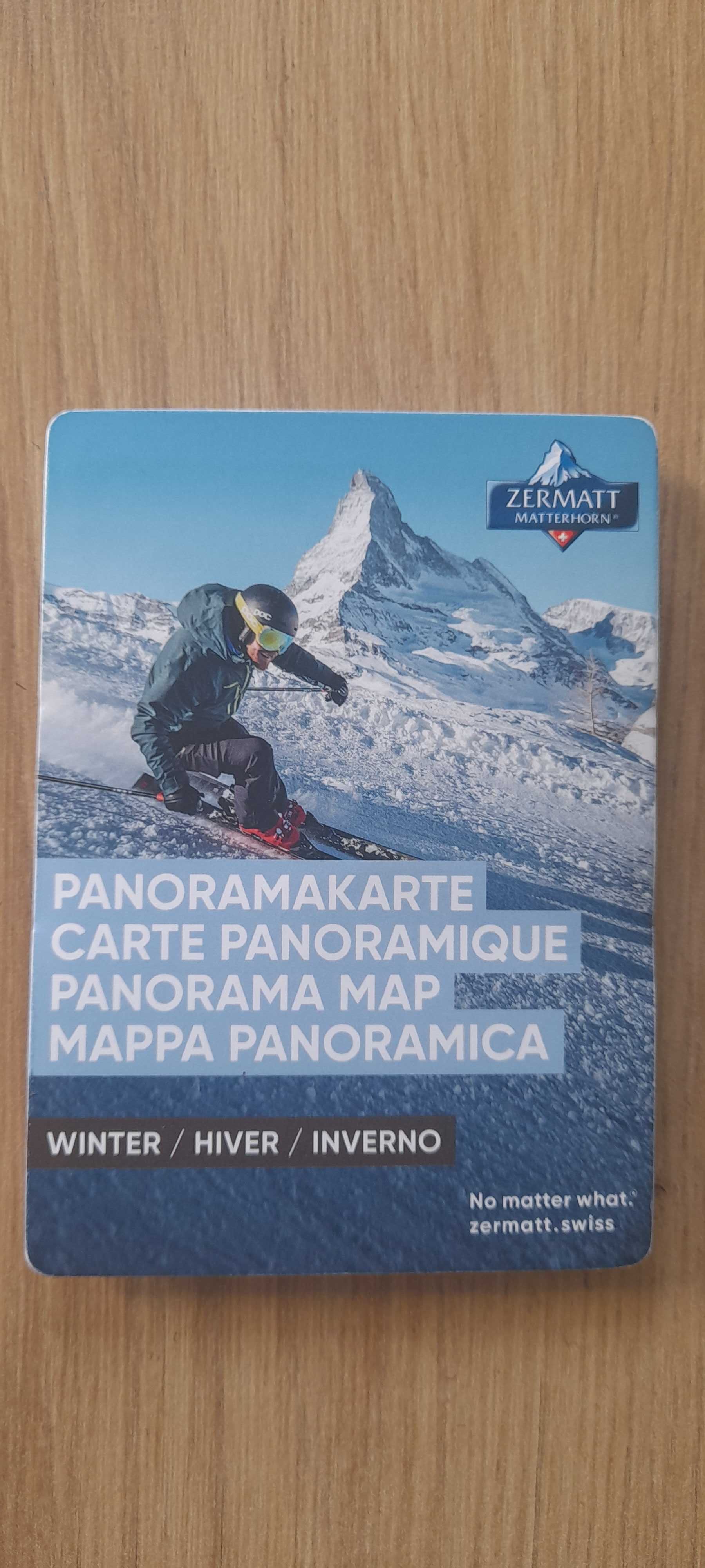 Mapka panoramiczna Zermatt Matterhorn lato/ zima 2023