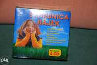 Zestaw 8 płyt CD kolekcja bajek dla dzieci Skarbnica Bajek -nowe,folia
