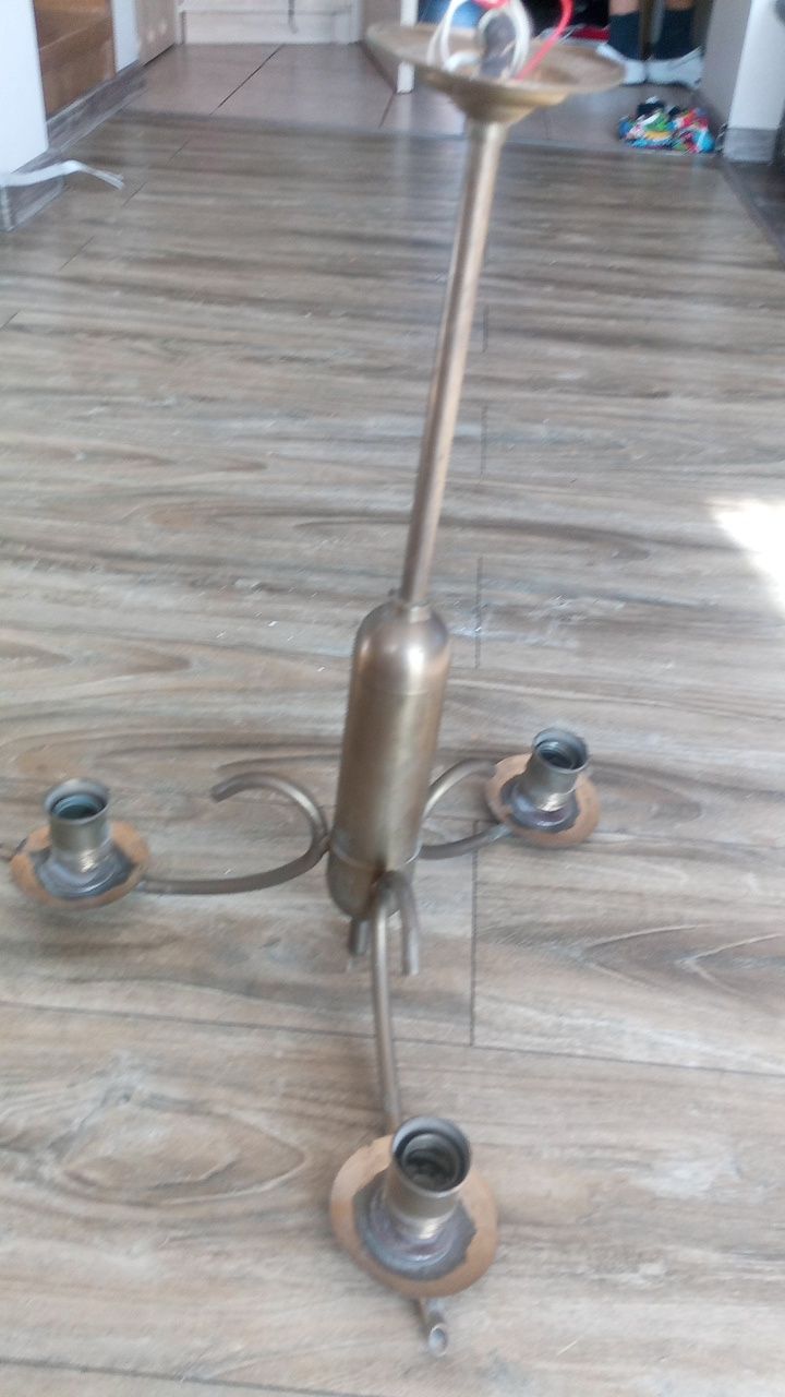 Styl gotycki lampion mosiadz lampa sufitowa