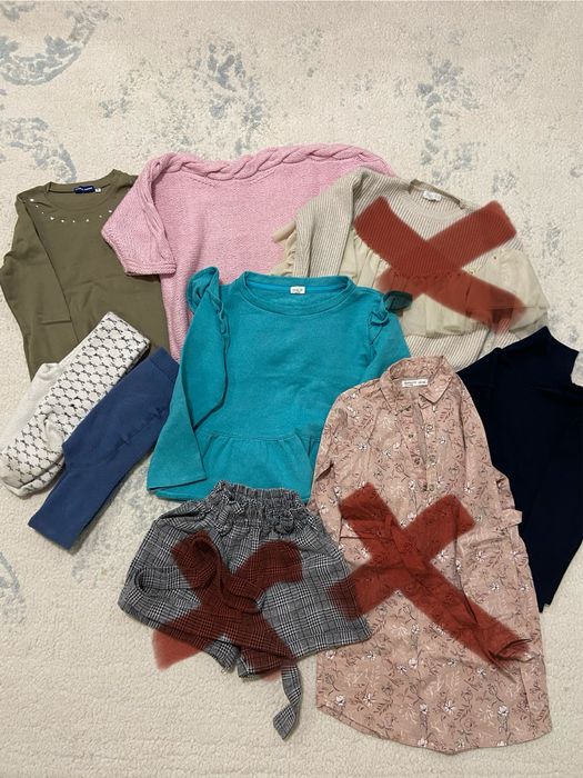 Дитячтй пакет речей одяг на дівчинку 5/6 років