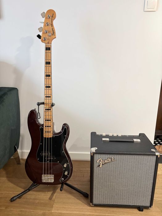 Squier Classic Vibe 70 Precision Bass + Fender Rumble 25 + Hartke Fuzz