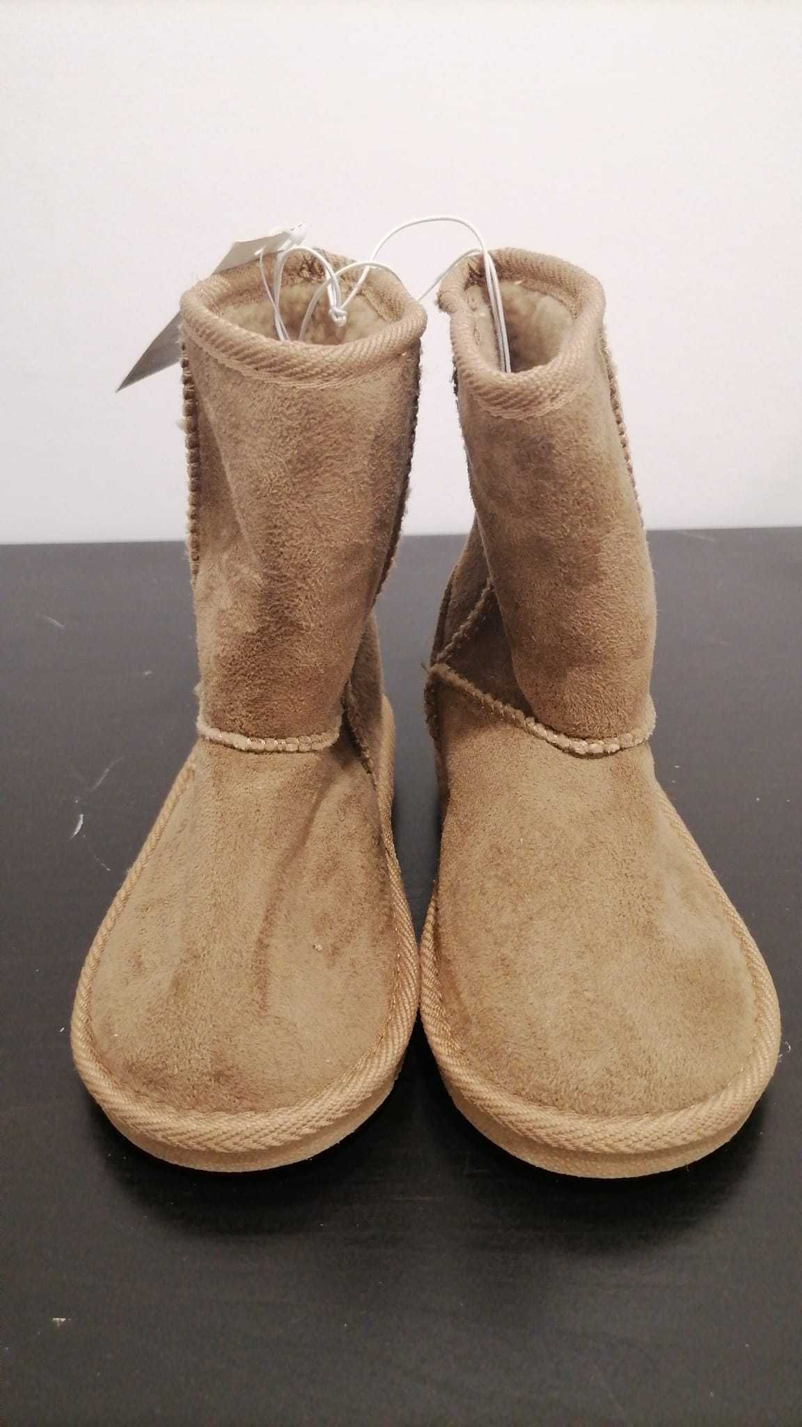 Botas de pelo castanhas de menina nº26 - NOVAS - Portes Incluídos