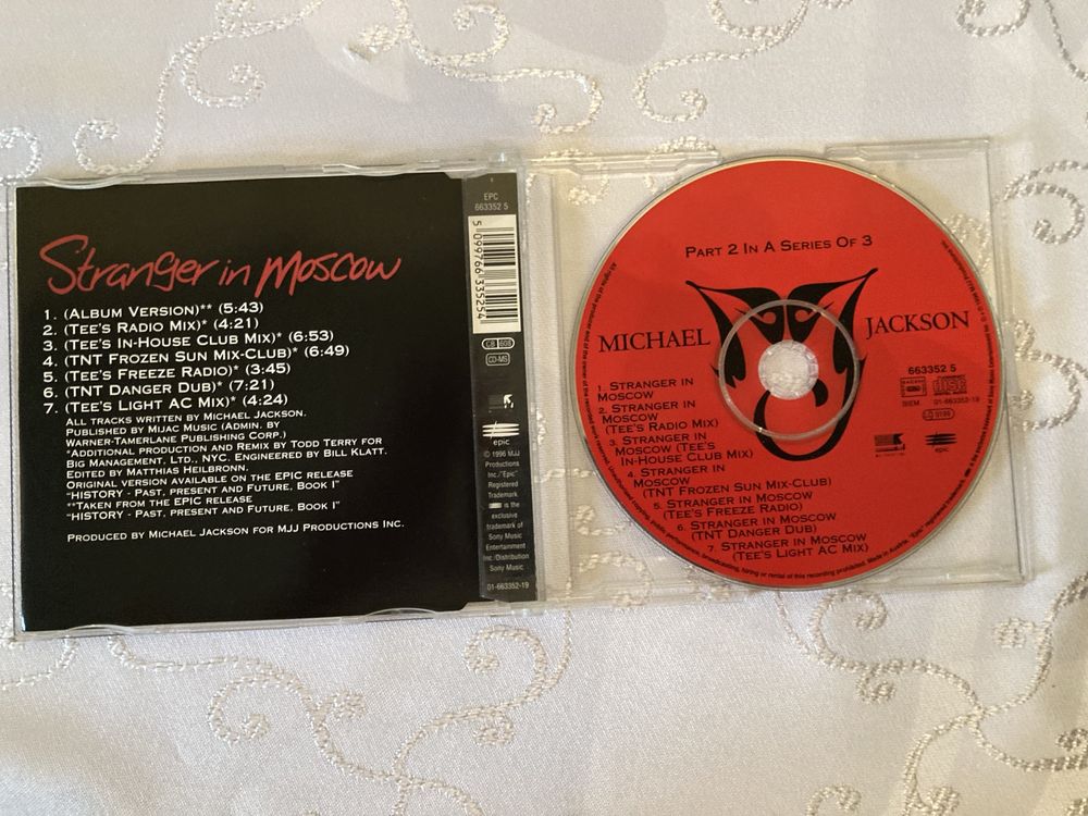 Płyta Cd Michael Jackson Stranger In Moscow The Todd Terry Remixes