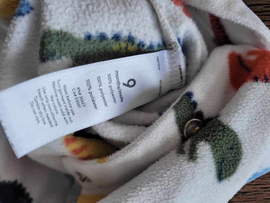 3 ciepłe pajacyki r.74/80 (Disney, Carter's, Kuniboo)