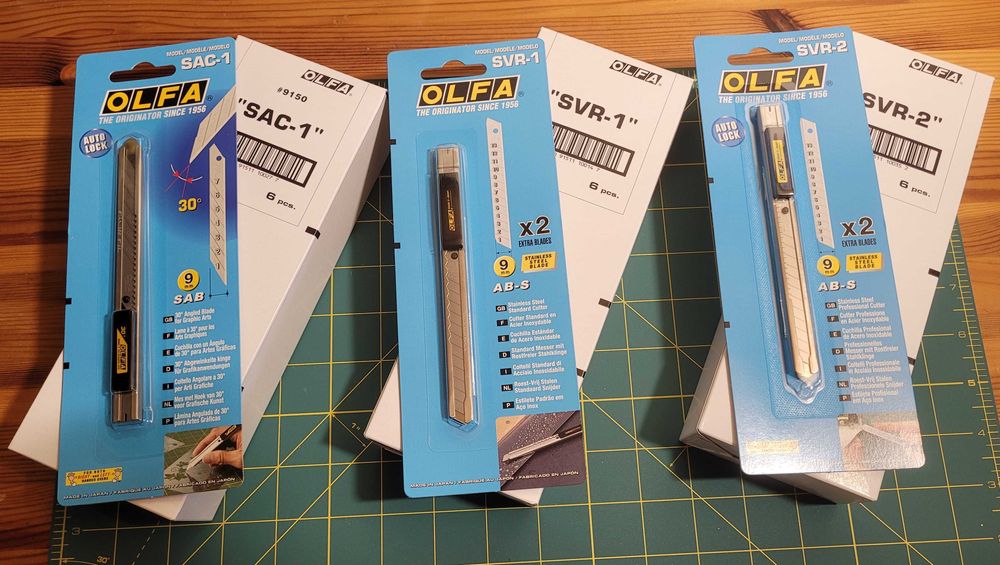 Ножи OLFA Japan под стандартное лезвие 9 мм Snap-Off Blade Cutters