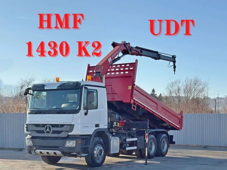 Mercedes-Benz ACTROS 2636 * HMF 1430 K2 + PILOT + BORDMATIC * STAN BDB