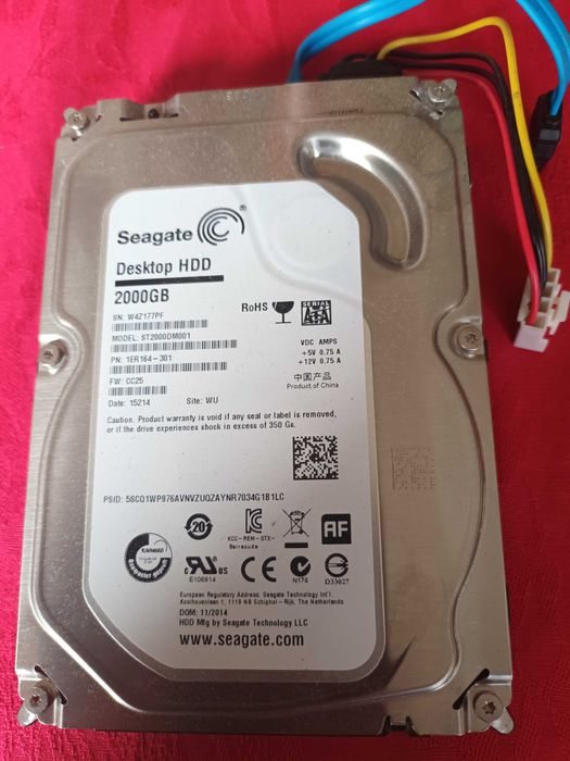 Disco Seagate desktop hdd 2000gb