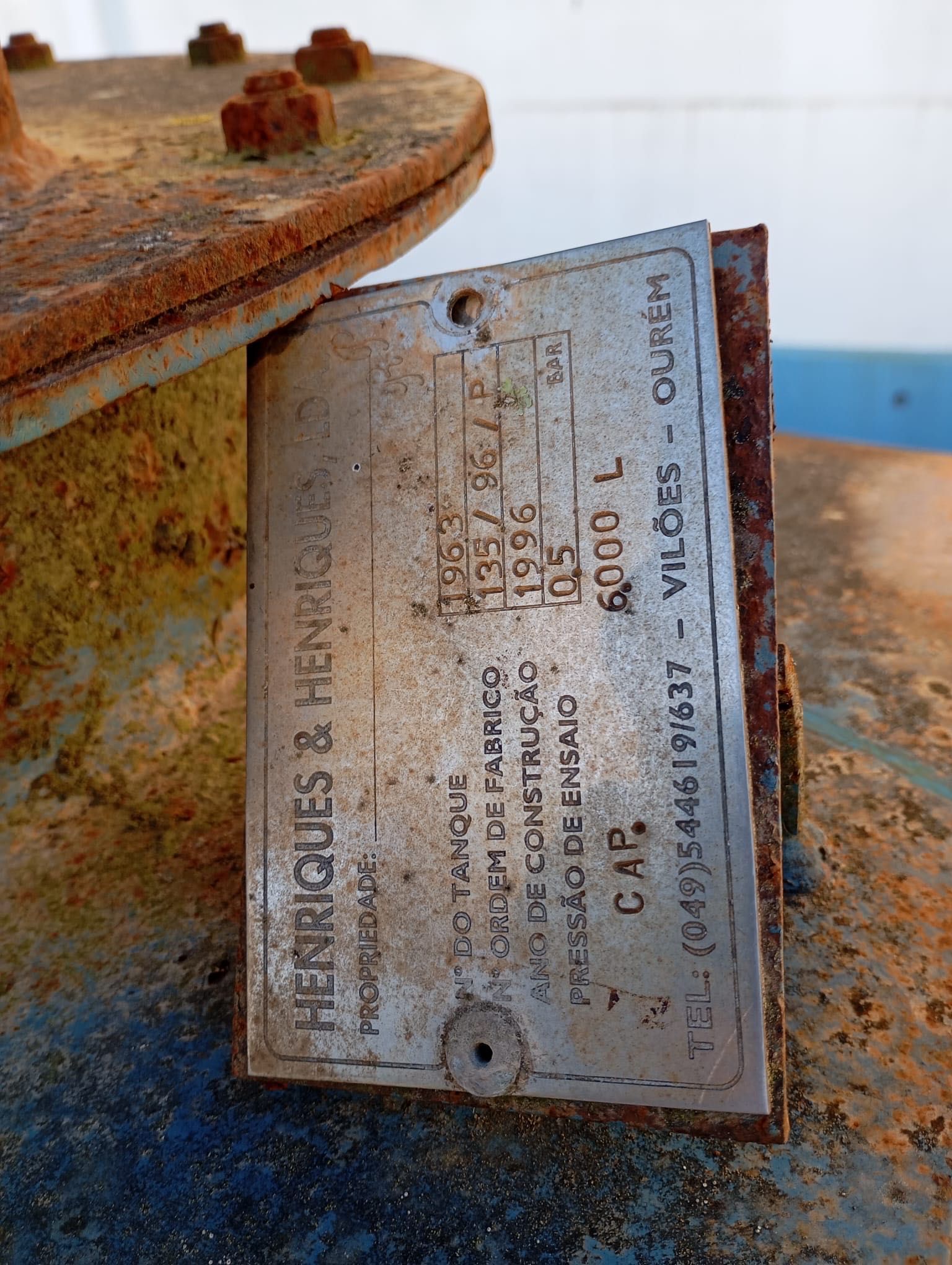 Depósito de gasóleo 6000 litros