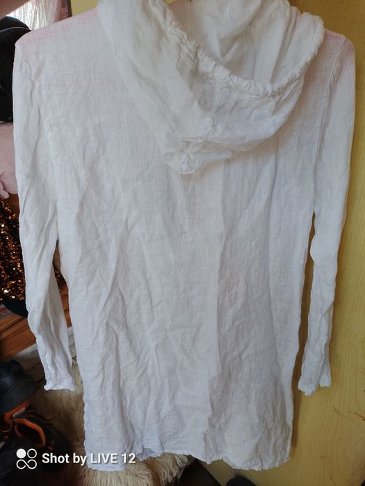 Narzutka lniana zapinana