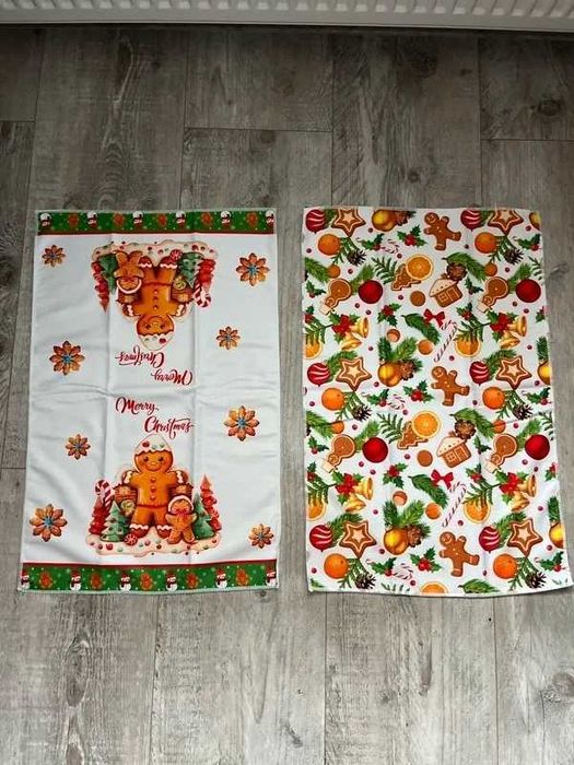 Ręczniki, ścierki kuchenne 2 sztuki świąteczne