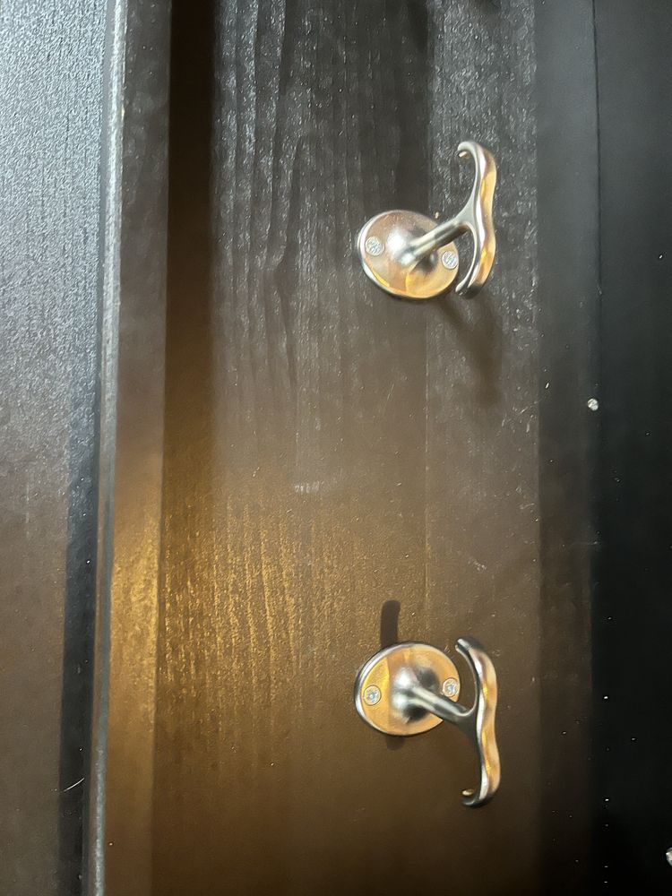 Cabide parteleira IKEA STENSTORP preto castanho