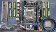Комплект для геймінгу x79, 2011, 32Gb, 2665, 2650v2, 2670v2, NVME