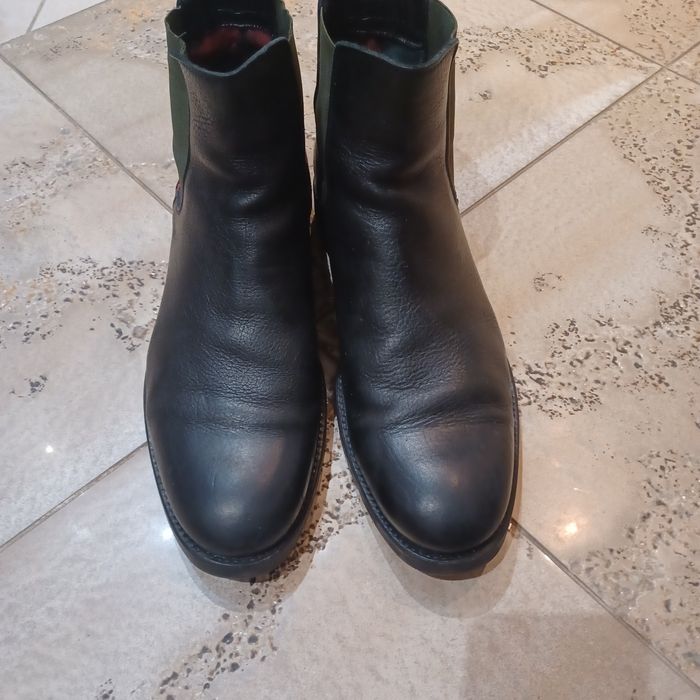 Buty sztyblety Tommy Hilfiger skórzane 45/30 cm/ salon 829 zł