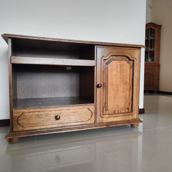 Komoda dębowa rustykalna Olsztyńskie Fabryki Mebli