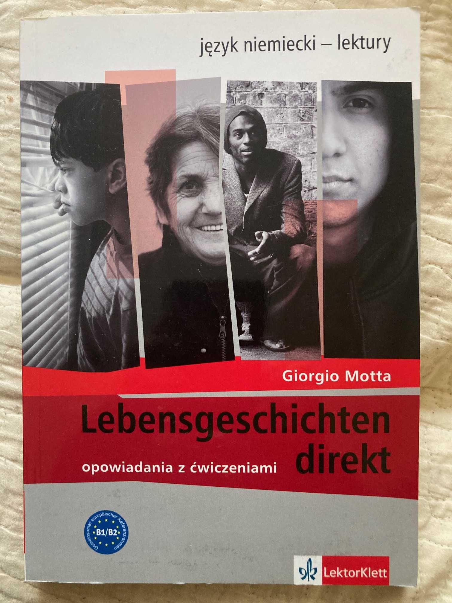 książka, nauka niemieckiego, Lebensgeschichten direkt, Lektor Klett