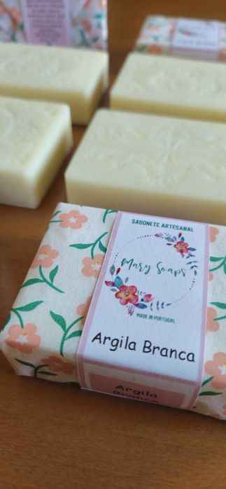 Sabonete Artesanal/Natural de Argila Branca Mary Soaps