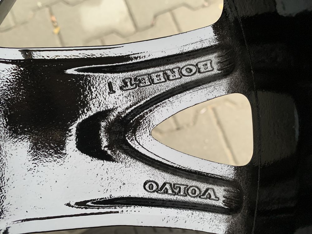 7jx 18" et49 volvo oryginal 5x108 ford jet black