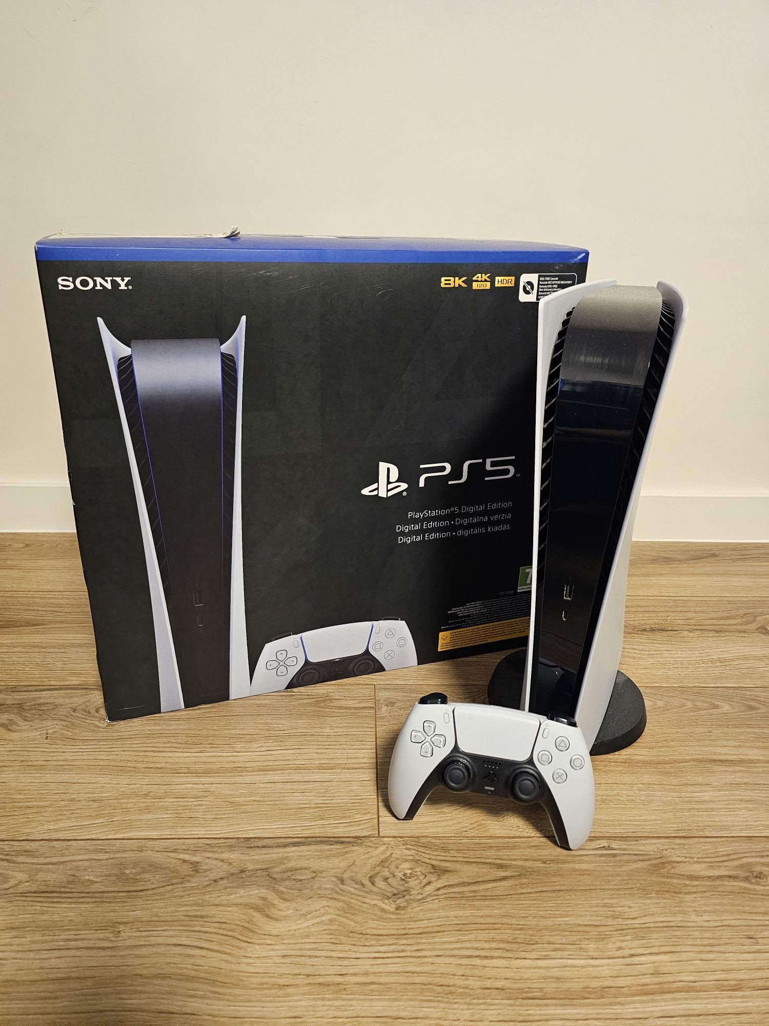 Konsola PlayStation 5 PS5 Digital kontroler biały