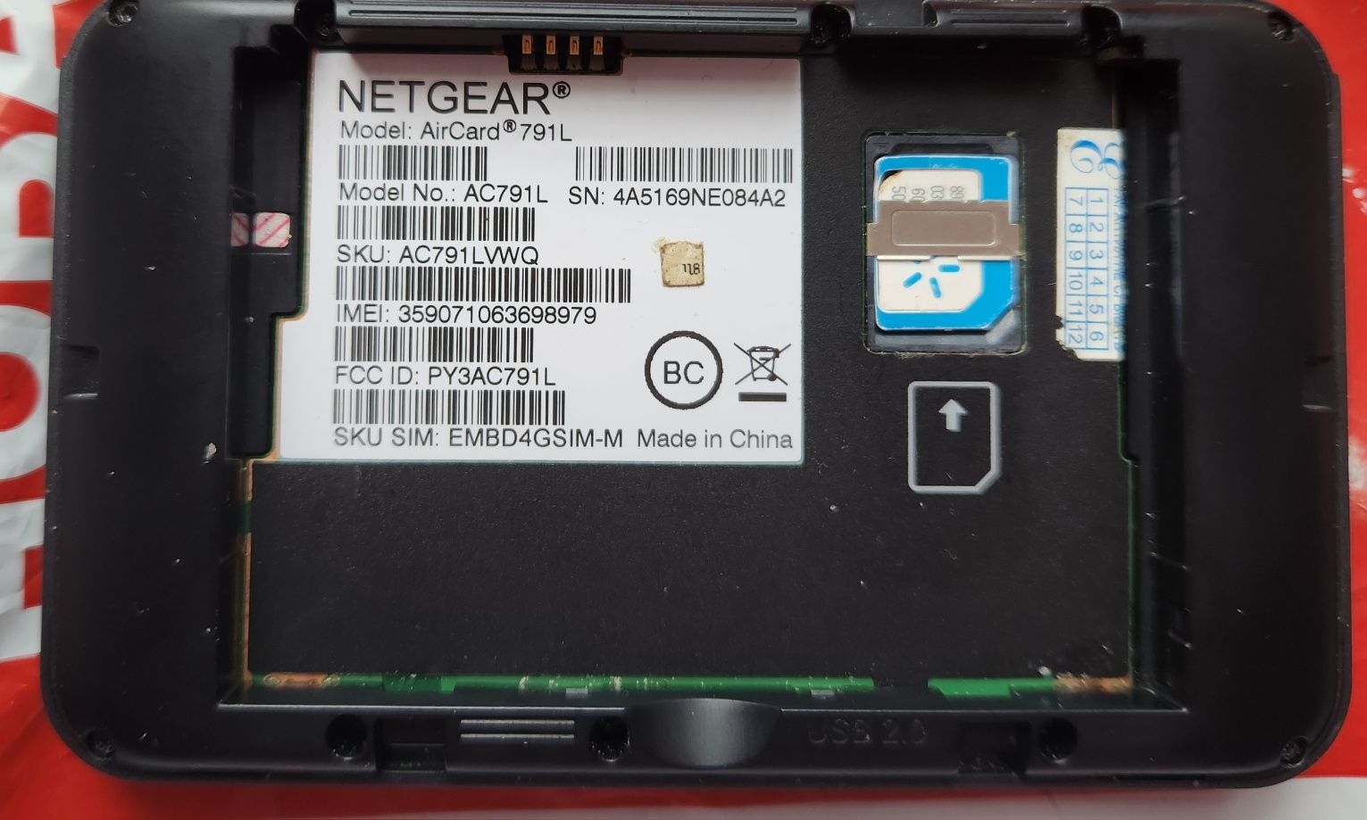 Модем 4g  Netgear Aircard 791L