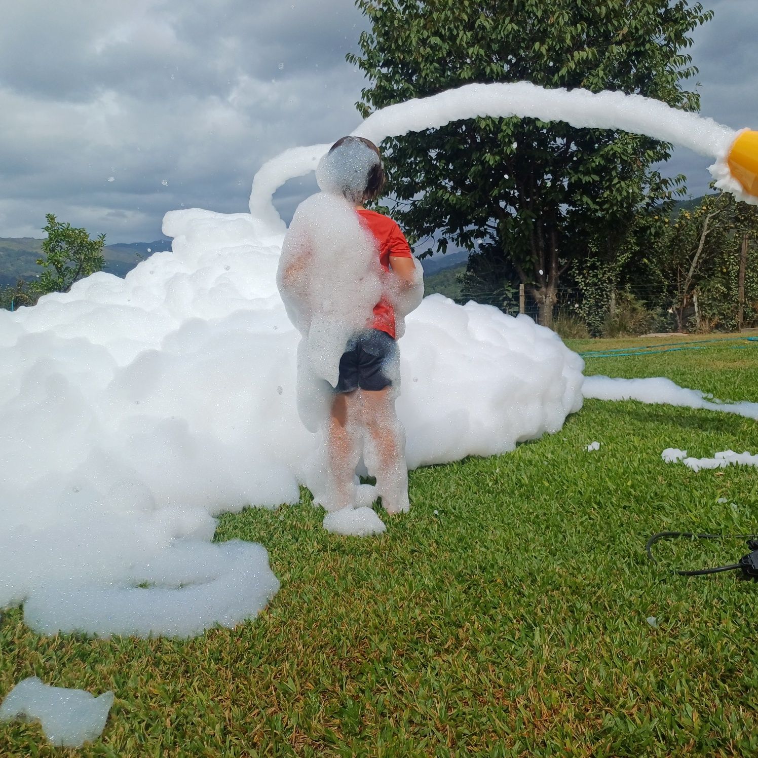 Festa da espuma infantil