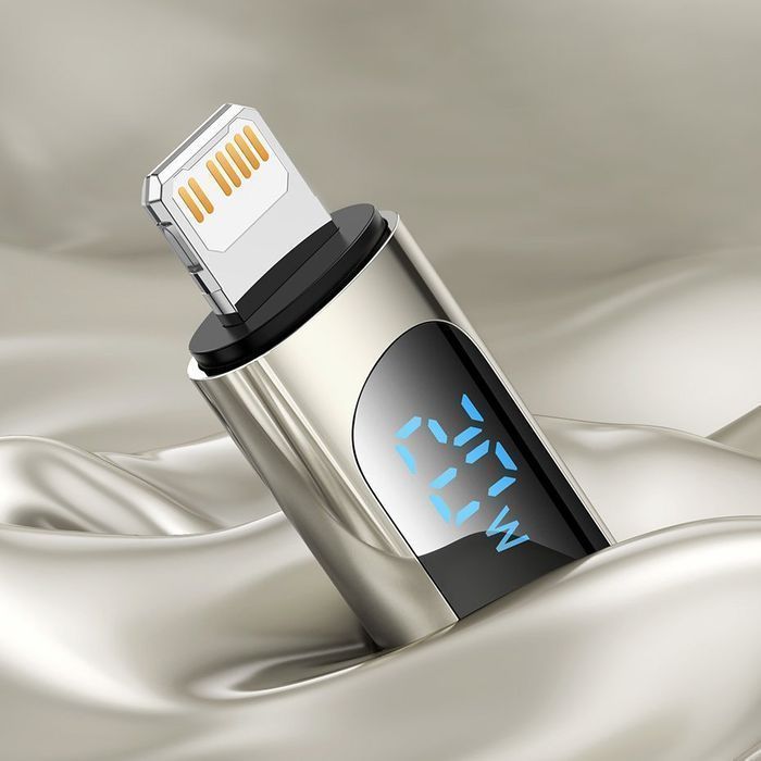 Baseus Kabel Ładowania USB Typ C-Lightning 20W z Miernikiem Mocy