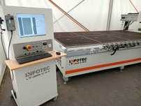 Ploter CNC 4100x2100 Hiteco 7.5kW ATCx10 vakum 4-osie nóż oscylacyjny