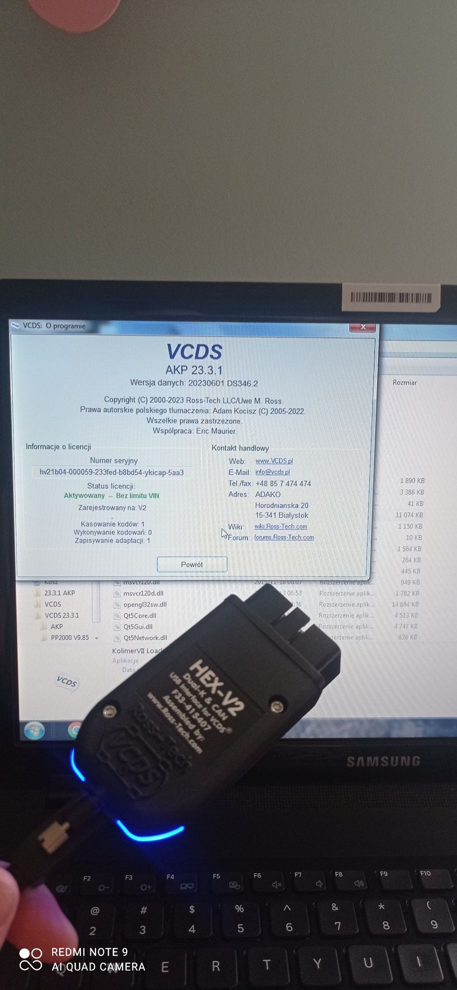 VCDS HEX V2 STM VAG działa z internetem 1996/2024 pro bez limitu vin