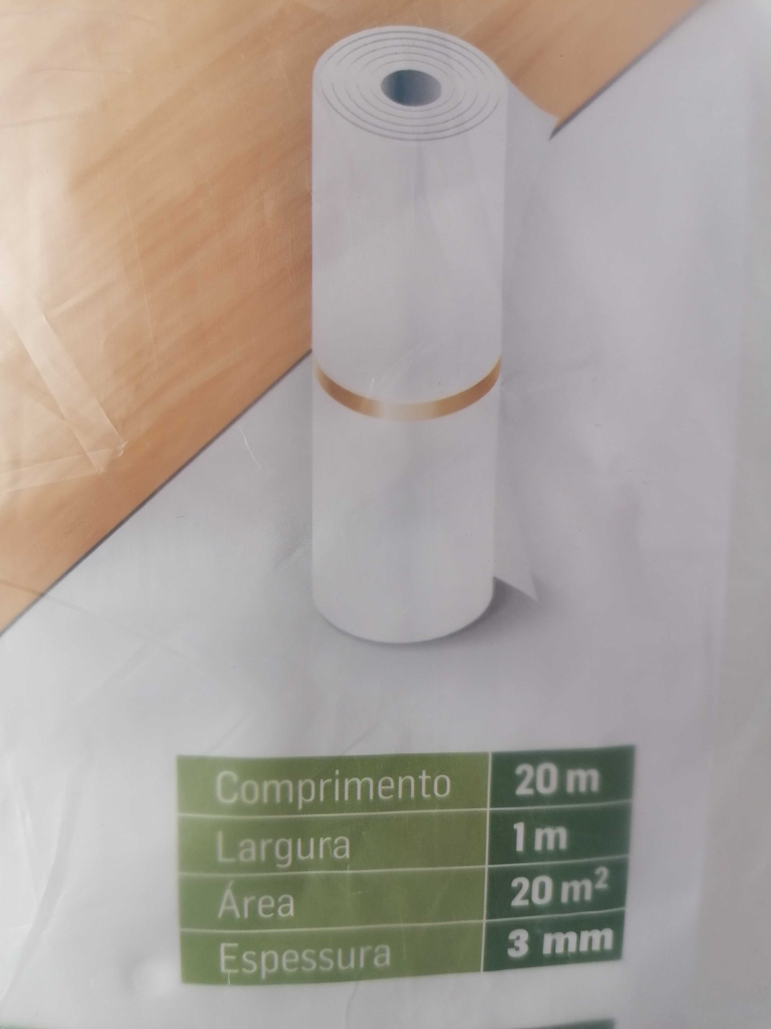 Chão Flutuante + Espuma isolamento PVC novos, nas embalagens