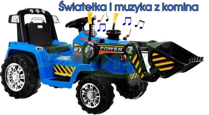 TRAKTOR dla dziecka Koparka dla dziecka ruchoma łyżka, pilot