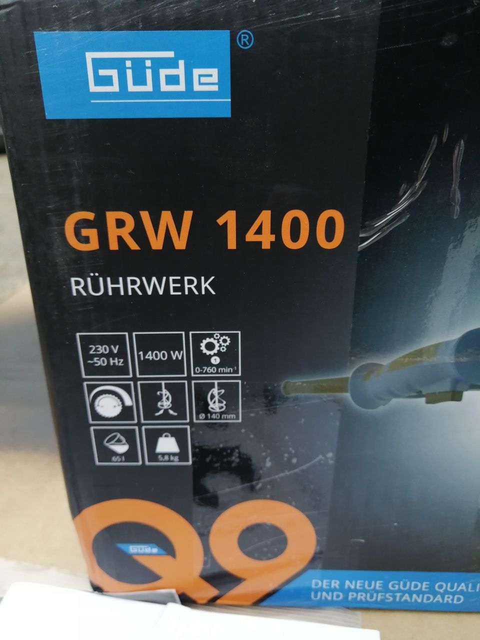 Mieszadło budowlane do zapraw kleju farb Gude GRW 1400W