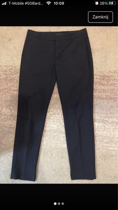Spodnie cygaretki biurowe Zara