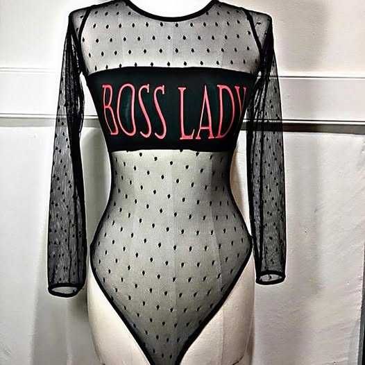 b. Nowe bardzo odważne body Boss Lady Bodysuit  rozmiar M