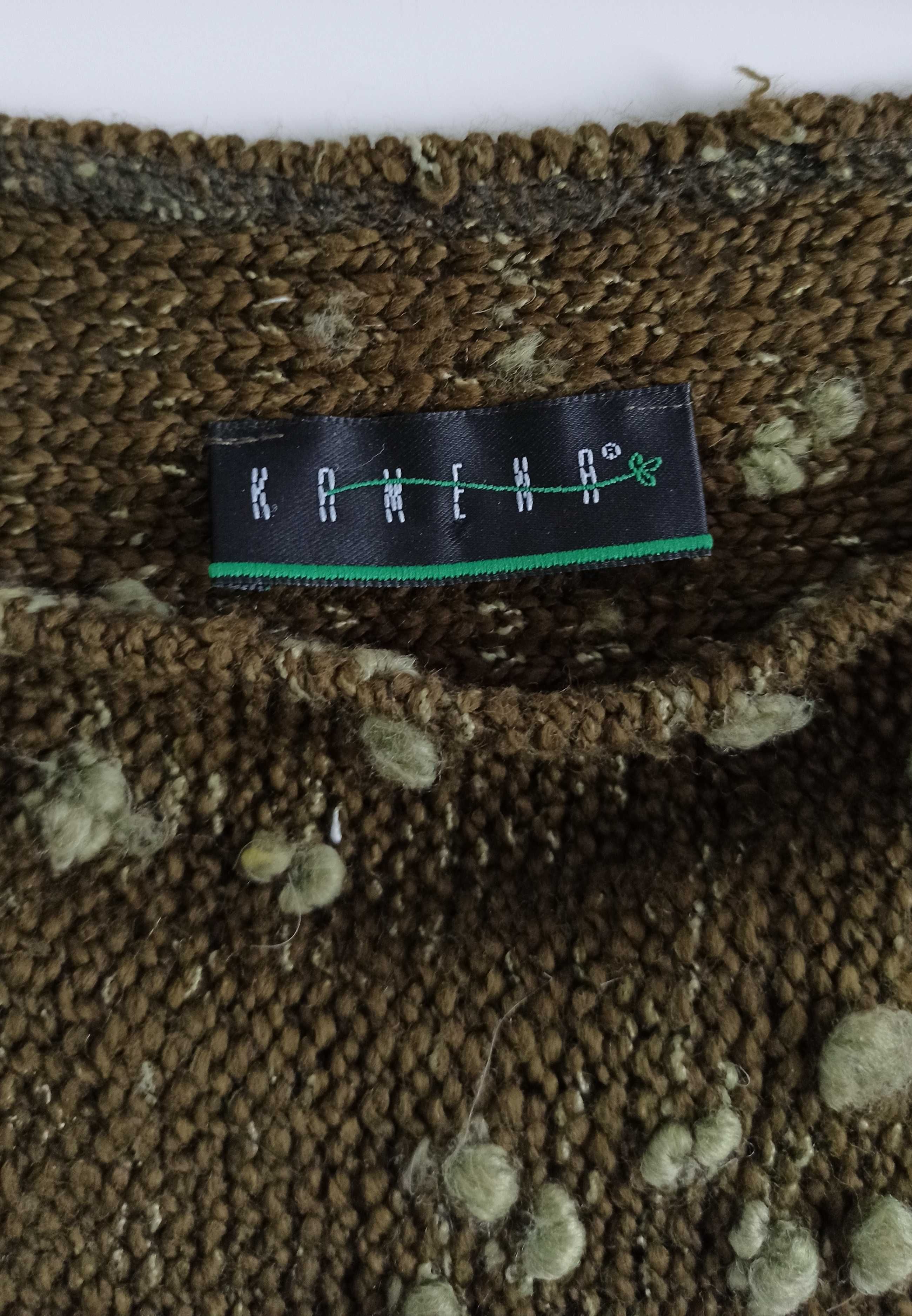 Sweter rękaw 3/4 zielony